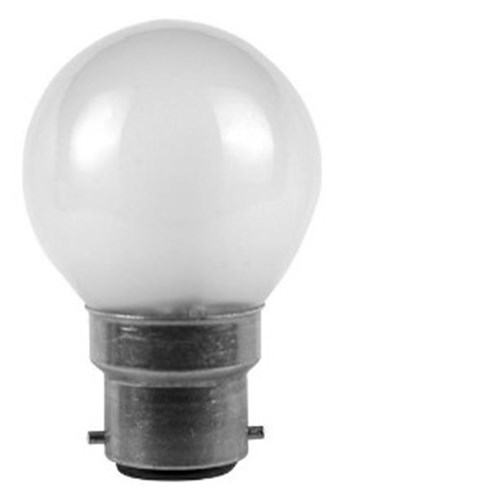 240V B22 25W  ROUND   FROSTED G45x75mm