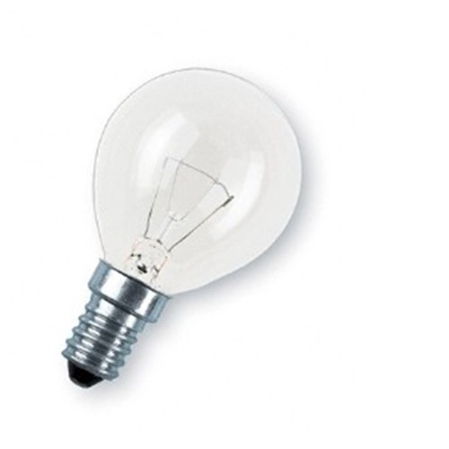 240V E14 40W ROUND OVEN 300'C CLEAR   G45x78mm  1,000HR