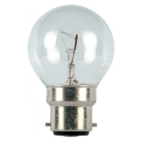 110V B22 25W  CLEAR G45x72mm 2C9