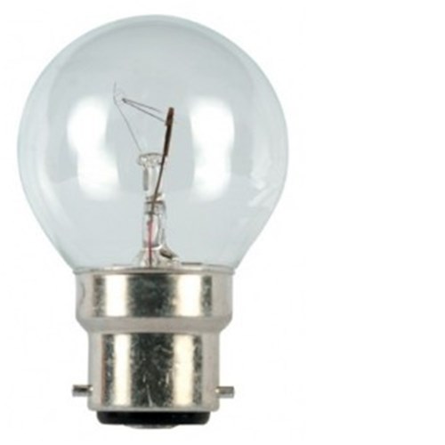 110V B22 25W  CLEAR G45x72mm 2C9