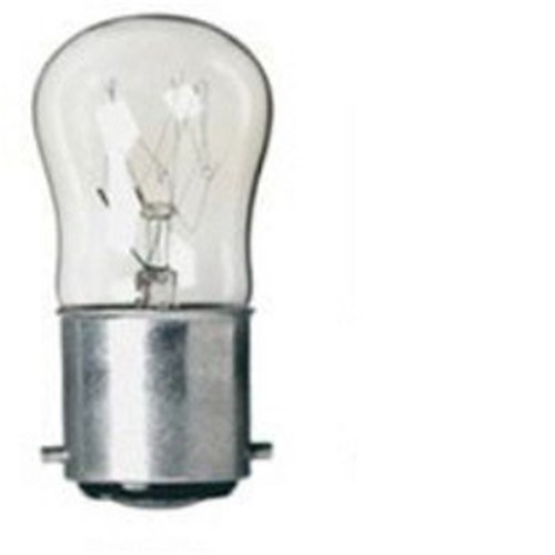 120V B22 15W PILOT CLEAR ST28x60mm C-5A 1500Hr  90-127lm