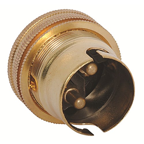 BRASS B22 10mm Entry Thread + Earth Terminal  T210