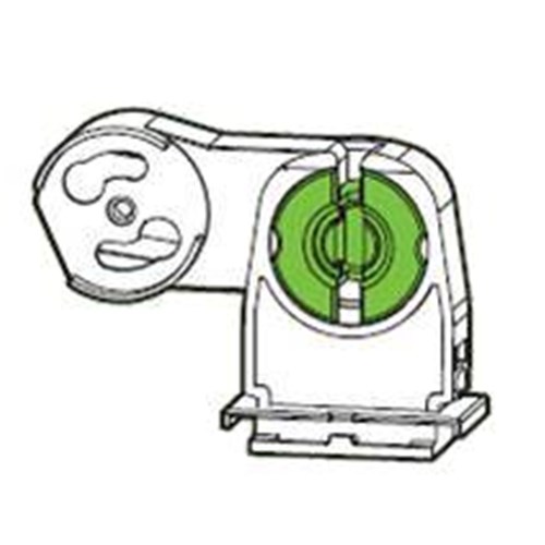 ST250/C G13 Lamp & Starter Holder Push Mount - suits T8 old style white