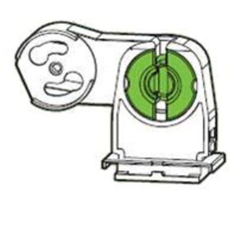 ST250/C G13 Lamp & Starter Holder Push Mount - suits T8 old style white