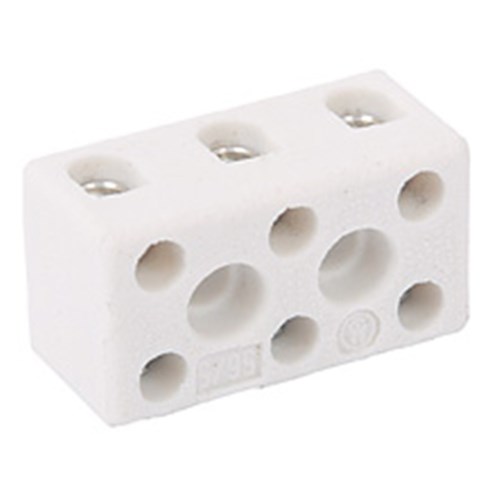 TXB6-3E CERAMIC 3 Pole 2.5mm Terminal Block  T200  - 32A    ME56/03